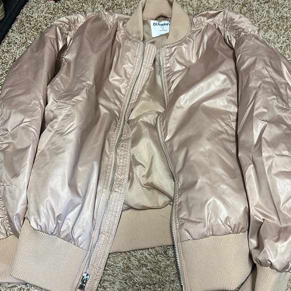 Old Navy oversized water resistant Bomber Jacket color - tiramisu - Picture 4 of 4